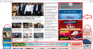 Một số vị trí đăng bài thường thấy trên Vietnamnet